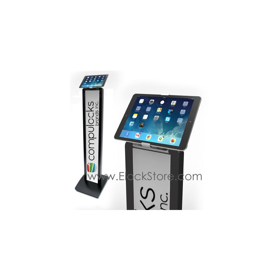 Borne tablette universelle - Pied totem BrandMe Cling On - Noir - Maclocks 140BCLG10 ElockStore REF00380 1