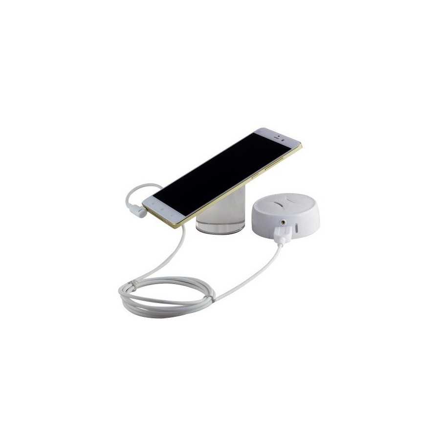 Cable antivol avec mini sensor et alimentation Musb pour Smartphone et tablette A6133W