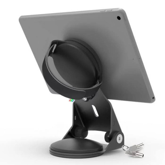 Support grip pour Tablette universel et amovible avec pied rotatif antivol