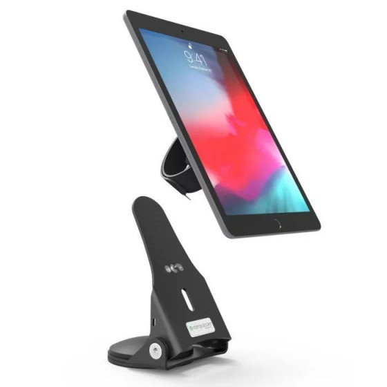 Support grip pour Tablette universel et amovible avec pied rotatif antivol