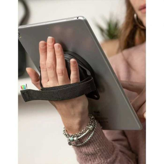 Support grip pour Tablette universel et amovible avec pied rotatif antivol