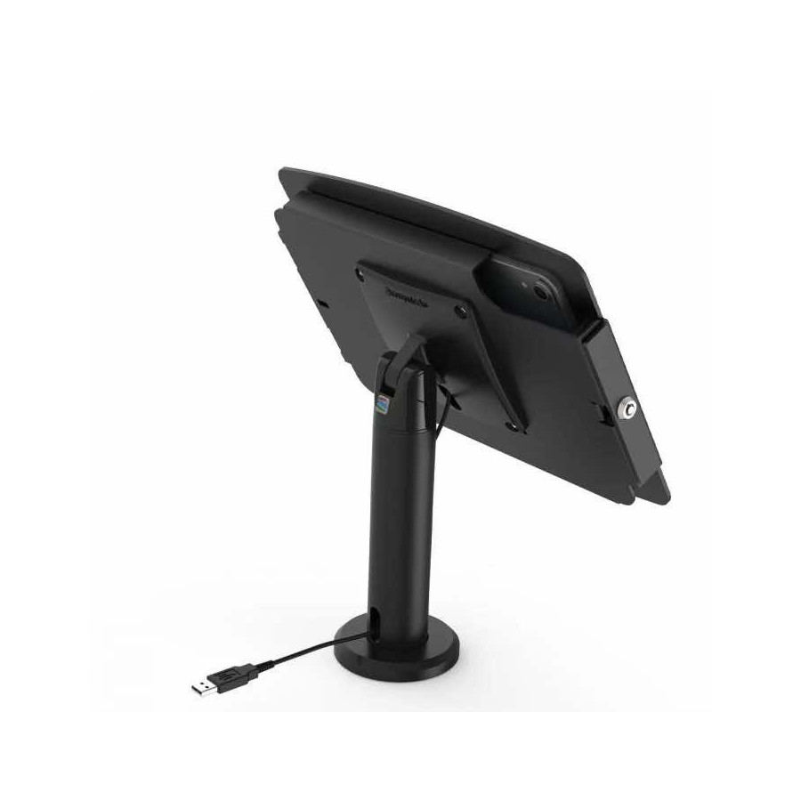 Borne iPad avec pied de table - Space Rise Noir Maclocks