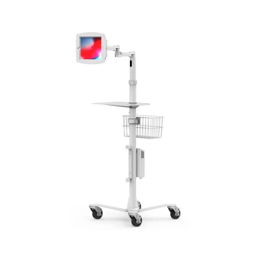 Borne iPad à roulette médicale Borne iPad à roulette médicale