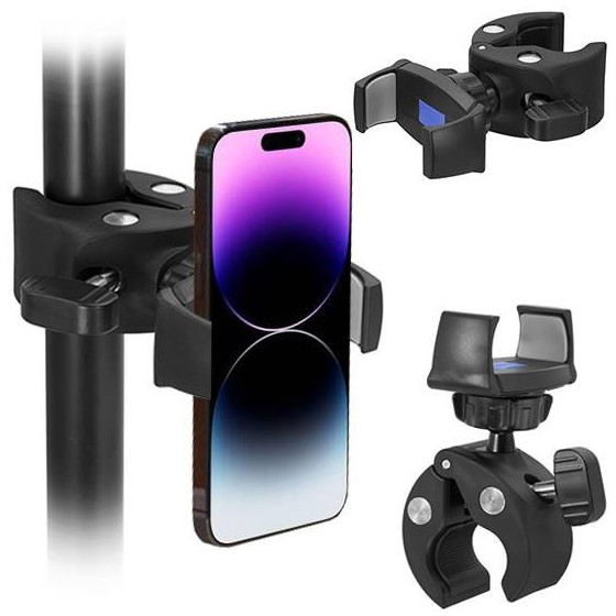 Support Smartphone à Pince - Fixation robuste pour Smartphone petit et  grand format