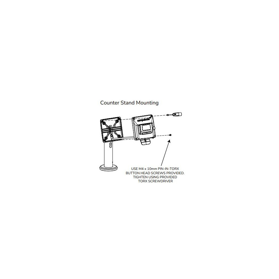 Borne iPad de table Amovible avec Charge sans fil et Transfert de données - Maclocks - PowerMove Rise