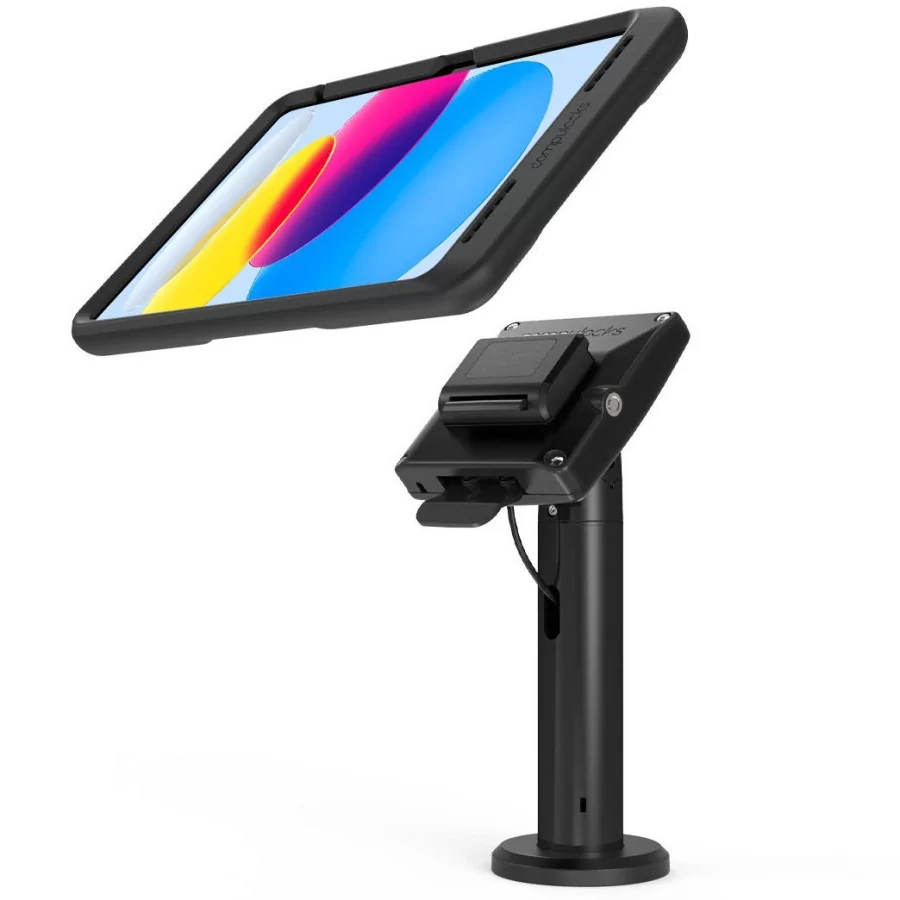Borne iPad de table Amovible avec Charge sans fil et Transfert de données - Maclocks - PowerMove Rise