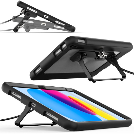 Béquille antivol pour Tablette avec coque Bumper de protection Compulocks KS01