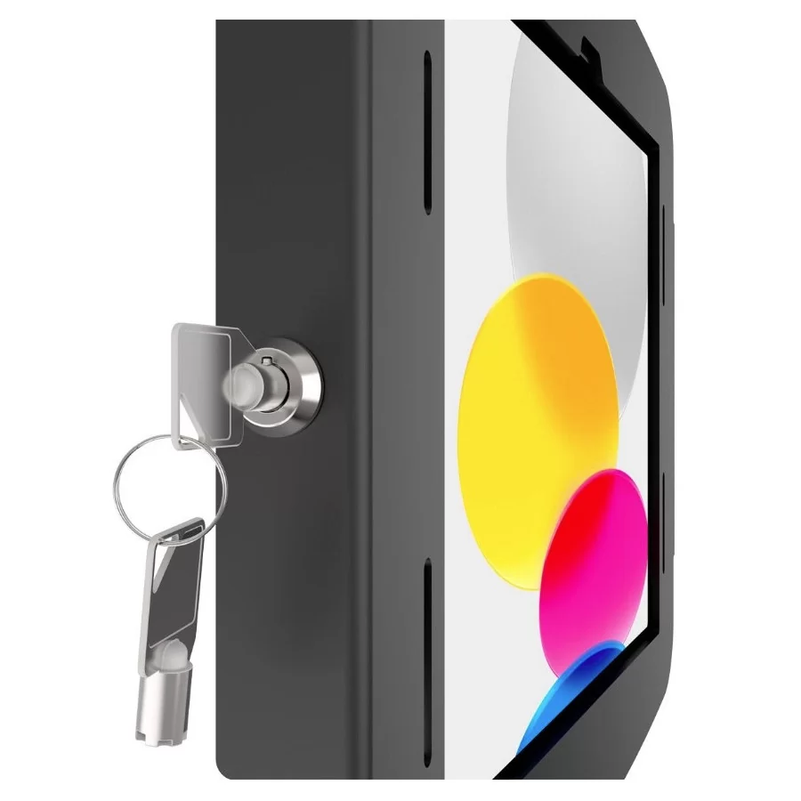 Borne iPad antivol de table ou mural , avec support fixe, Maclocks 111B102IPDSB 111W299PSENW