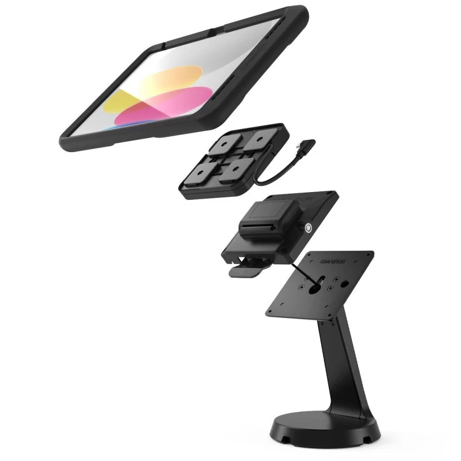 Support iPad de Table Amovible avec Charge sans fil et Transfert de données - Maclocks - Mast PowerMove