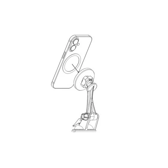 Support iphone MagSafe avec Ventouse