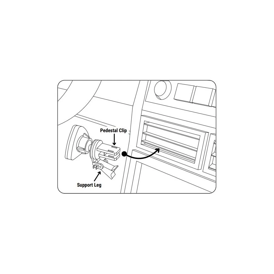 support téléphone grille d’aération magnétique Arkon