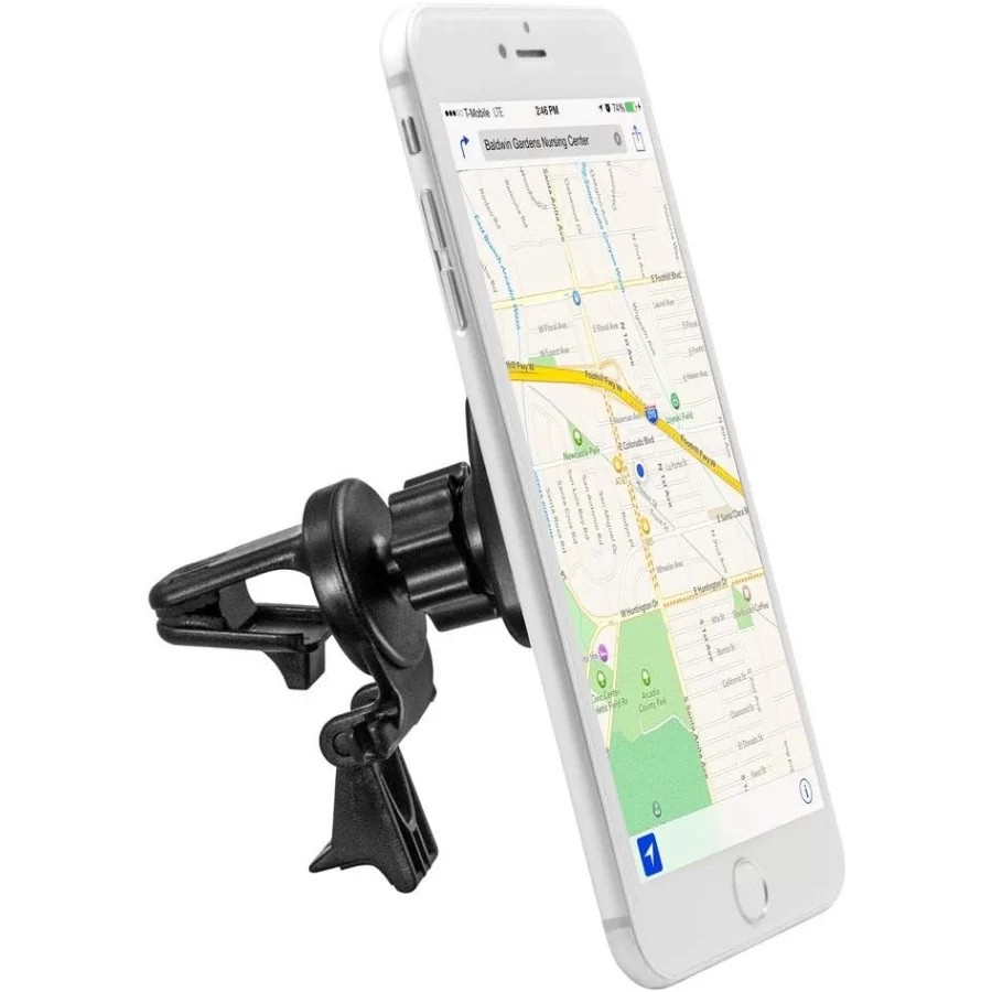 support téléphone voiture grille aération magnétique