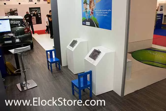 Antivol et pied ipad ElockStore au salon de l auto  Elocstore