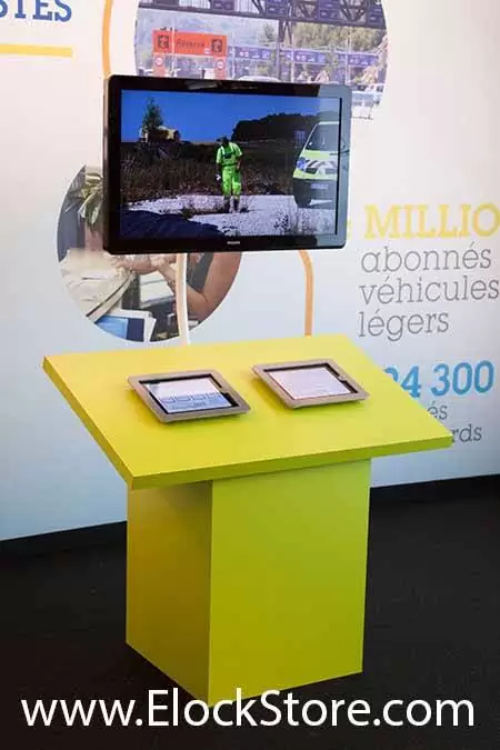 Antivol et pied ipad ElockStore au salon de l auto  Elocstore