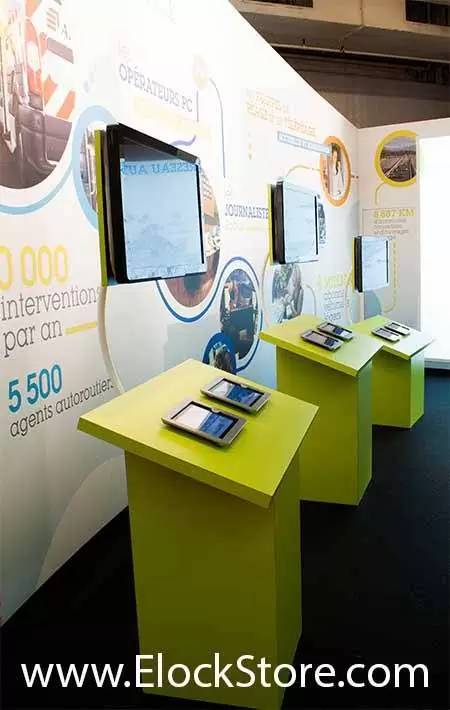 Antivol et pied ipad ElockStore au salon de l auto  Elocstore