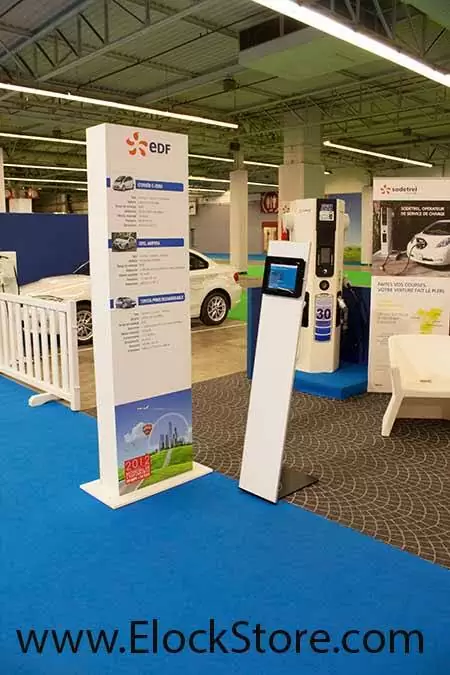 Antivol et pied ipad ElockStore au salon de l auto  Elocstore