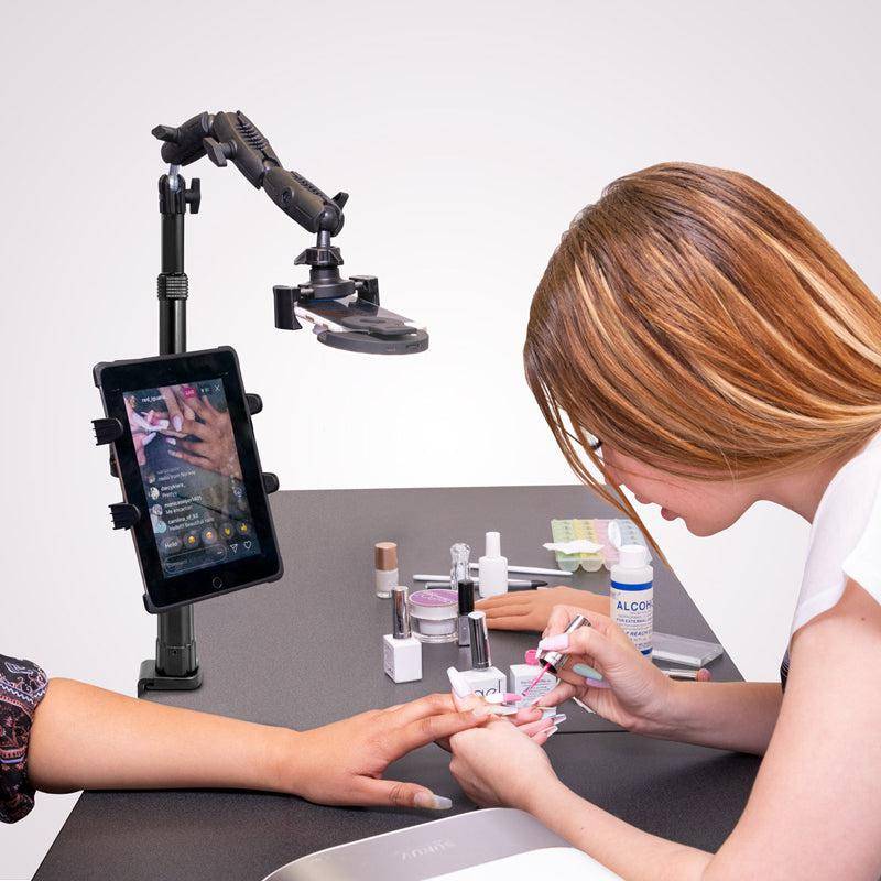 Support Téléphone et Tablette avec Lumière et Pince ARKON CLAMPRCB