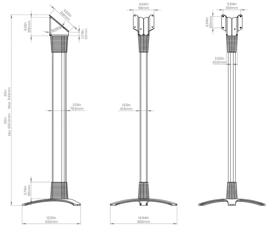 Borne Vesa Ajustable - Seul - Compulocks