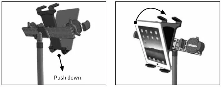 Support Téléphones et Tablette Triple Tête - Arkon TWBTRI01