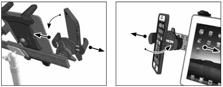Support Téléphones et Tablette Triple Tête - Arkon TWBTRI01