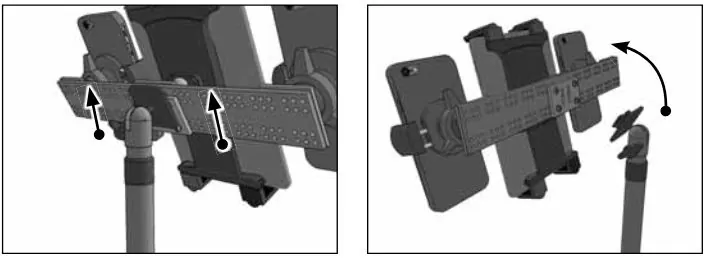 Support Téléphones et Tablette Triple Tête - Arkon TWBTRI01