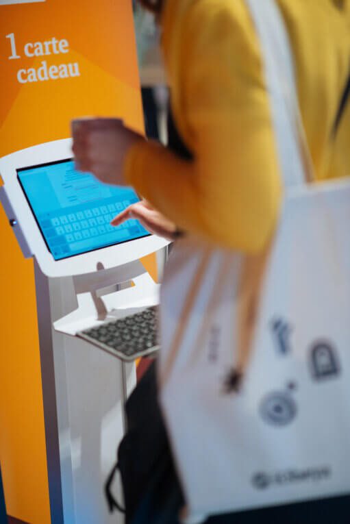Borne Tablette iPad en point de vente