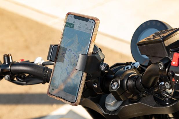 Support telephone moto retroviseur