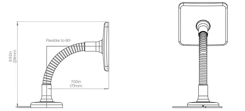 Bras Flexible pour Microsoft Surface et Coque Antivol - Compulocks