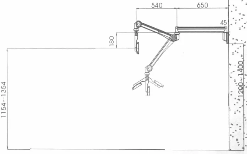 Bras télescopique extra long articulé au standard VESA