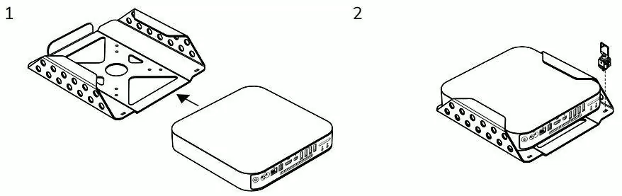 Support Mac Mini antivol installation