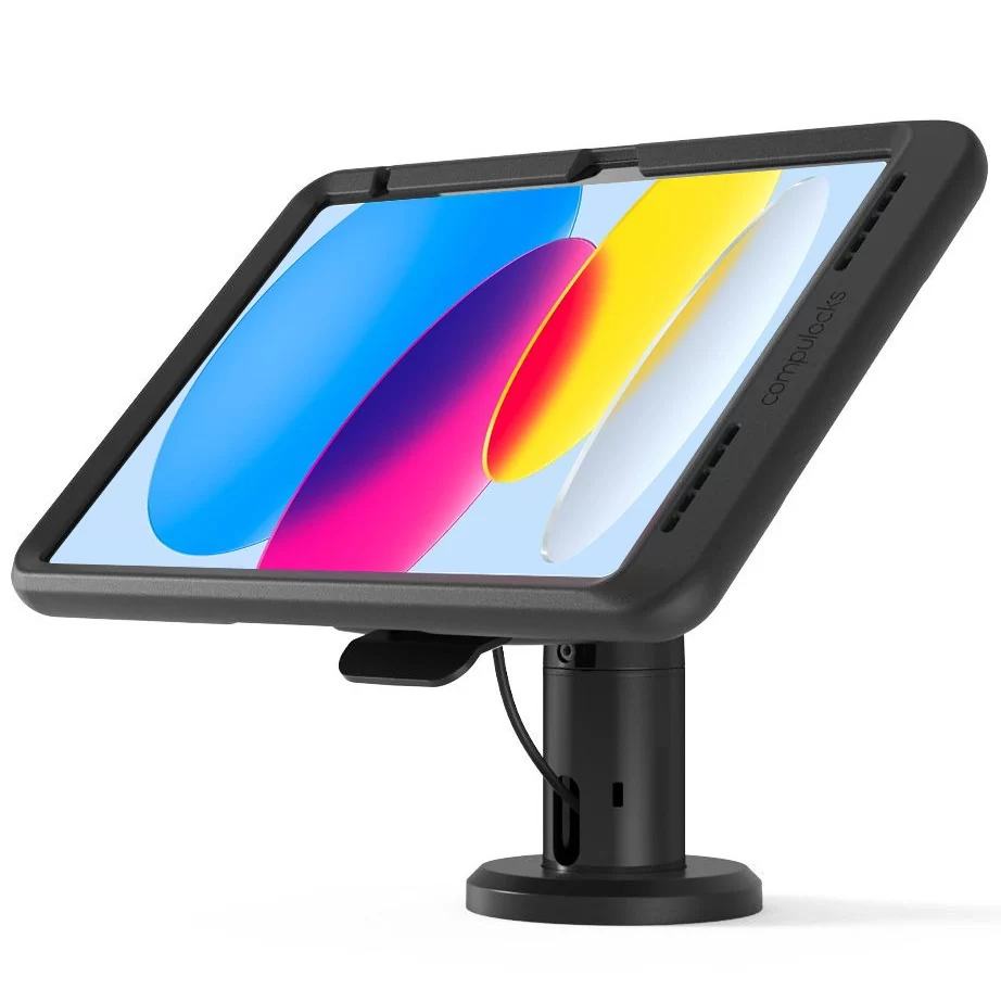 Borne iPad de table Amovible avec Charge sans fil et Transfert de données - Maclocks - PowerMove Rise