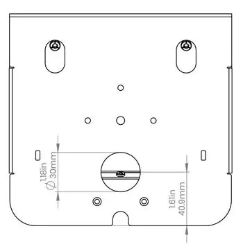 Support Console Capsule Vesa - seul - Compulocks