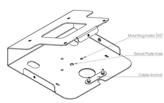 Support Console Capsule Vesa - seul - Compulocks