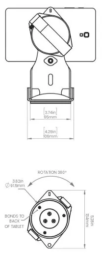 Support Tablette Grip Universel et Amovible - Compulocks