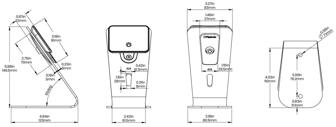 Support tablette sécurisé Macklock hoverTab pour samsung et ipad par Waapos