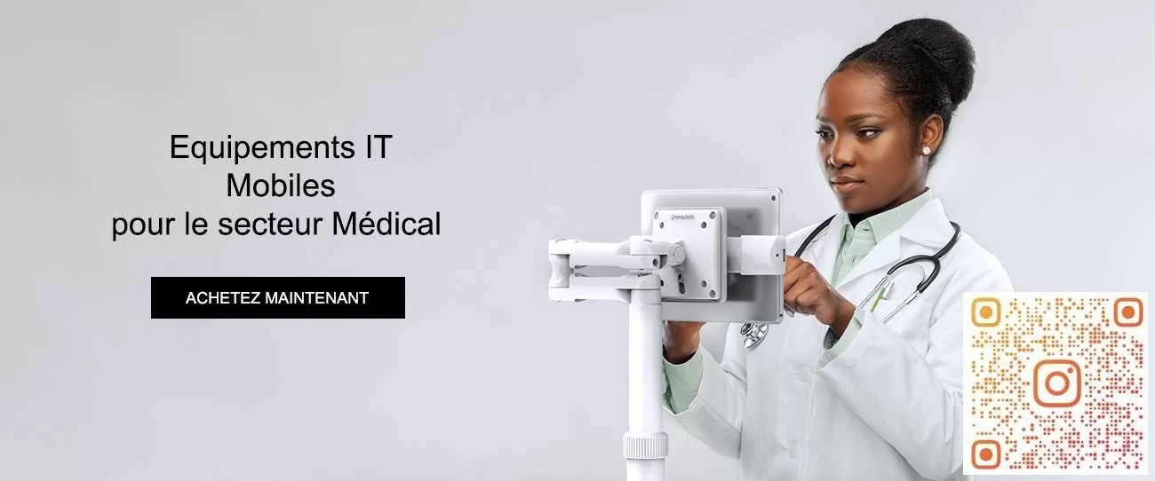 Bornes tablette a roulettes pour le secteur médical et hopitaux