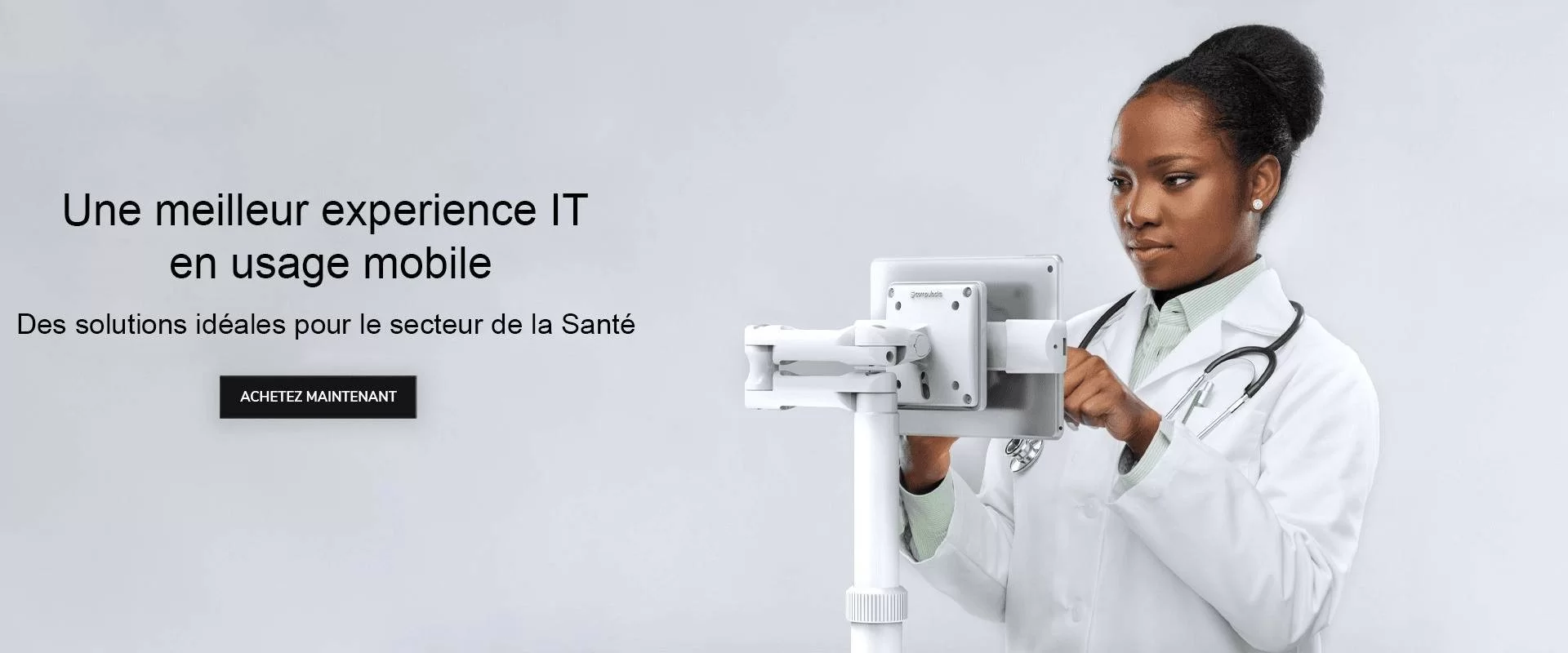 Bornes tablette a roulettes pour le secteur médical et hopitaux